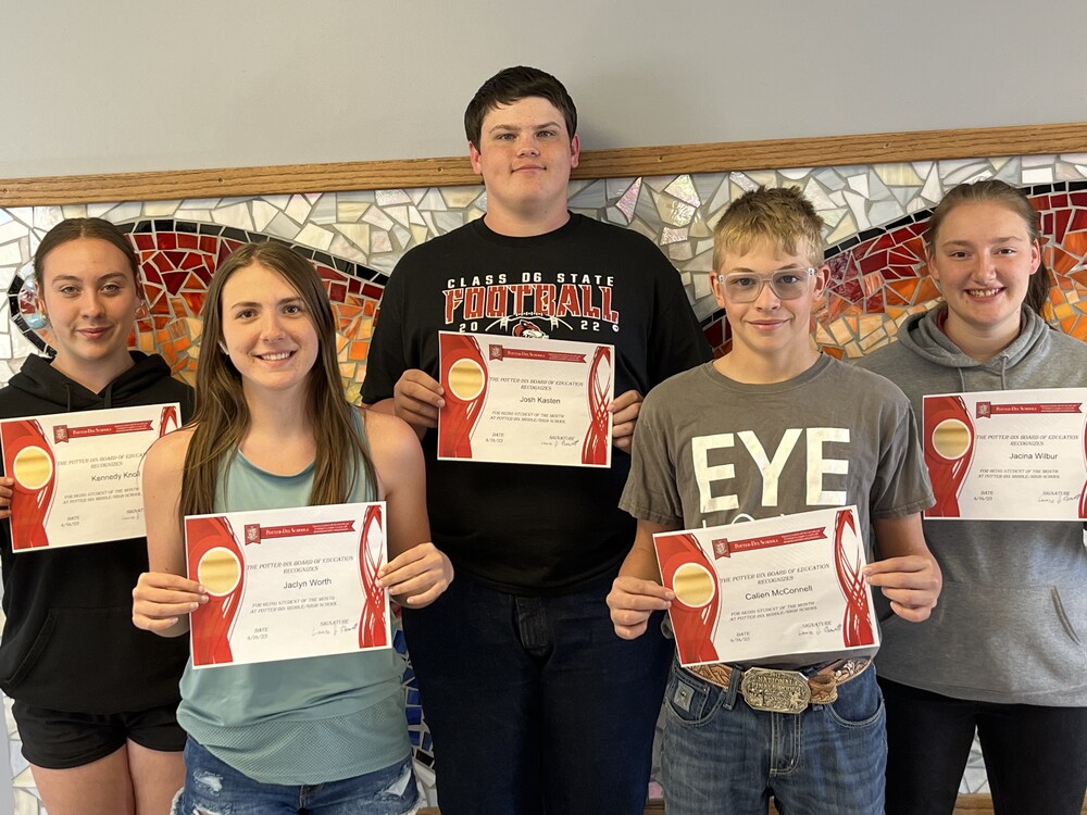 Potter-Dix Students Of Month - Western Nebraska Observer